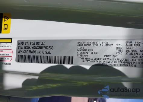 2022 Jeep Wrangler Unlimited Sport S 4X4 from USA, damaged, VIN 1C4HJXDNXNW252230